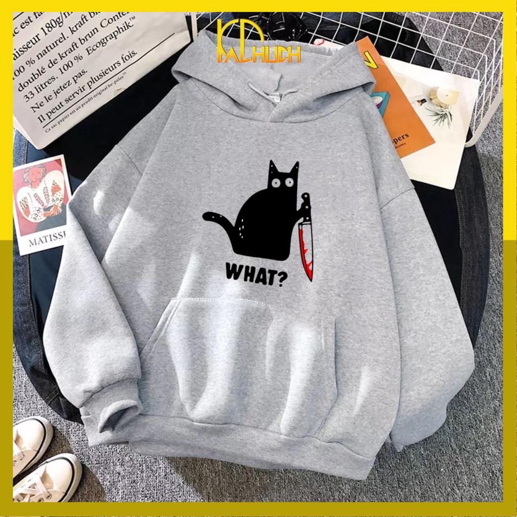 ÁO HOODIE IN KNIFE CAT
