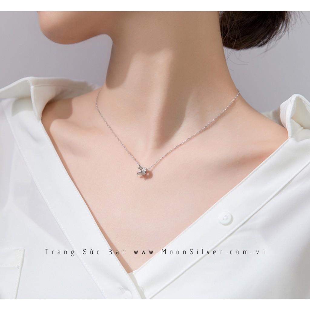 Dây chuyền bạc vương miện nữ hoàng