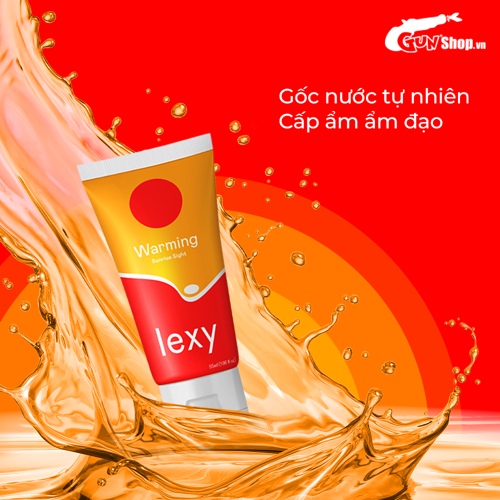 Gel bôi trơn ấm nóng - Lexy Warming kèm 1 chiếc BCS Gun Super Thin