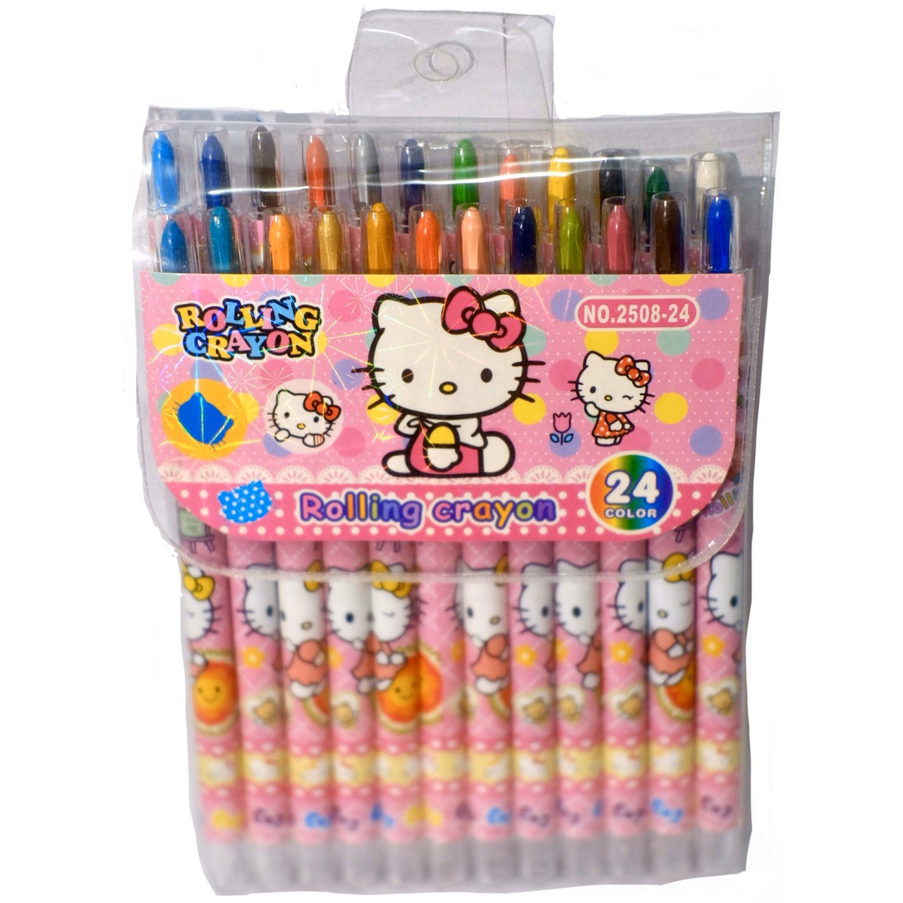 Bút sáp vặn Hello Kitty 2508 - 24 màu