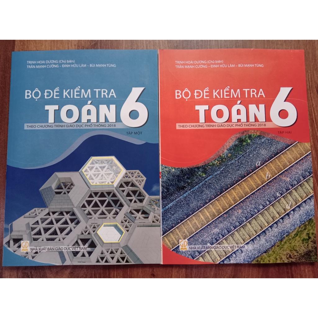 Sách - Combo Bộ đề kiểm tra Toán lớp 6 - ( Tập 1 + Tập 2 )