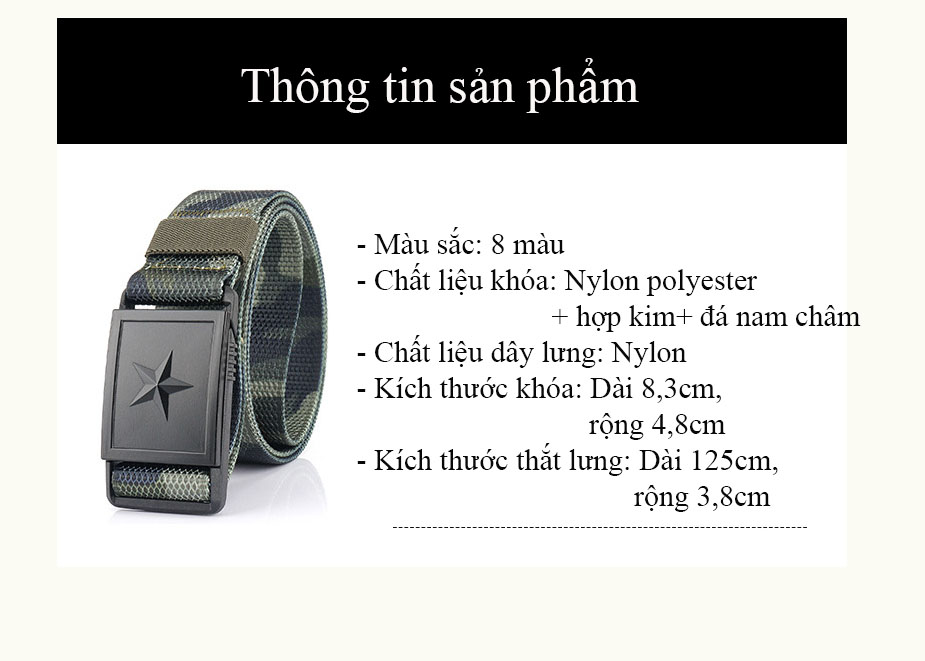 Thắt lưng/ dây nịt thiết kế vải cao cấp đep, thời thượng , trẻ trungn cá tính, phong cách -  mã S5C