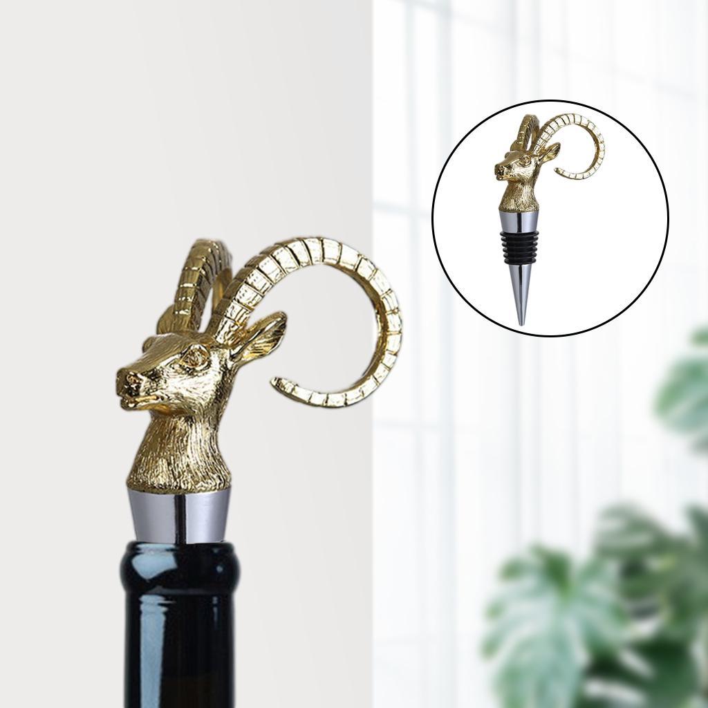 2 Pieces Animal Wine Bottle Stopper for Bar Beverage Champagne Bottle