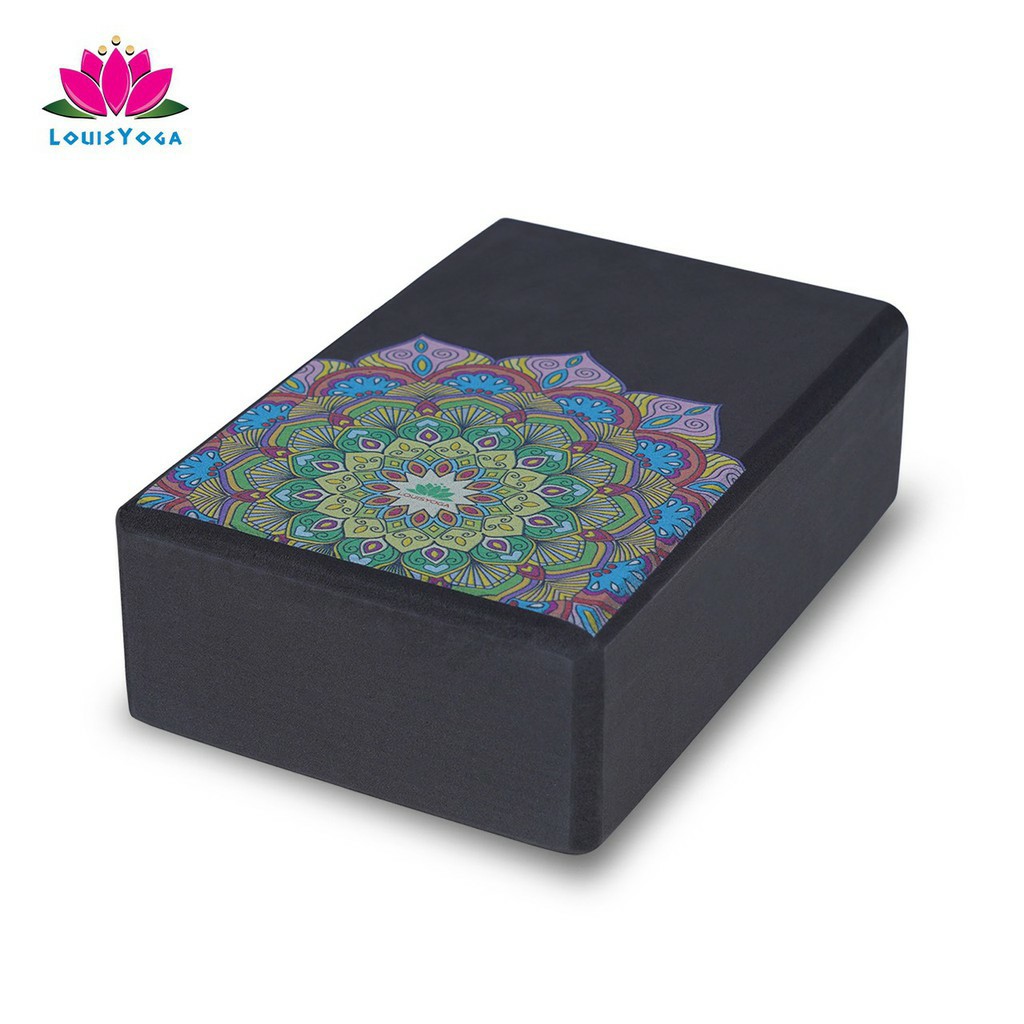 Gạch tập yoga sắc Madala Kích thước: 23x15x7.6cm. Trọng lượng 200g