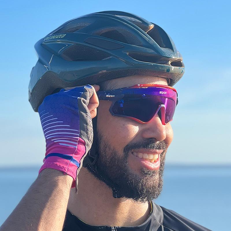 SCVCN Đi Xe Đạp Kính Phân Cực MTB Đi Xe Chạy Kính Mát Nam Nữ Xe Đạp Xe Đạp Kính Thể Thao Ngoài Trời Câu Cá Kính Mắt Color: 31 Lenses Color: 3 lens