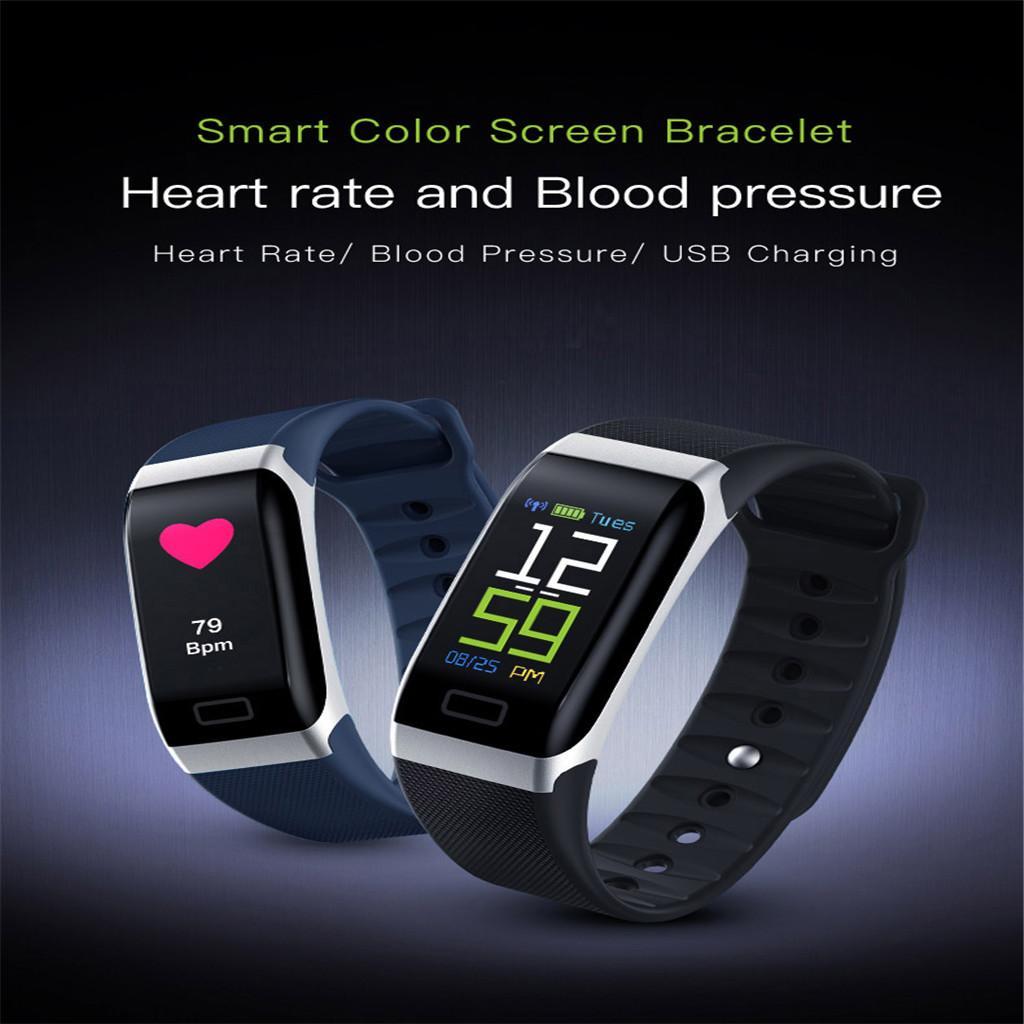 Waterproof Digital  Smart Wristband Bracelet for Phone black