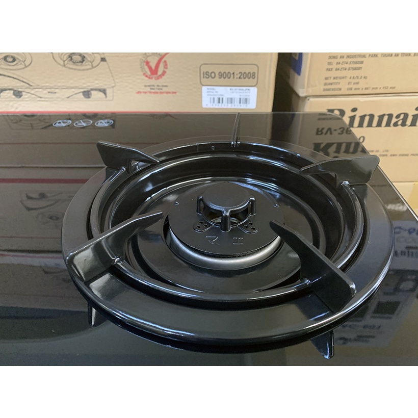 Bếp gas 6 tấc Rinnai RV-4600GLT, 2 vòng lửa có ngắt gas tự động - Hàng chính hãng