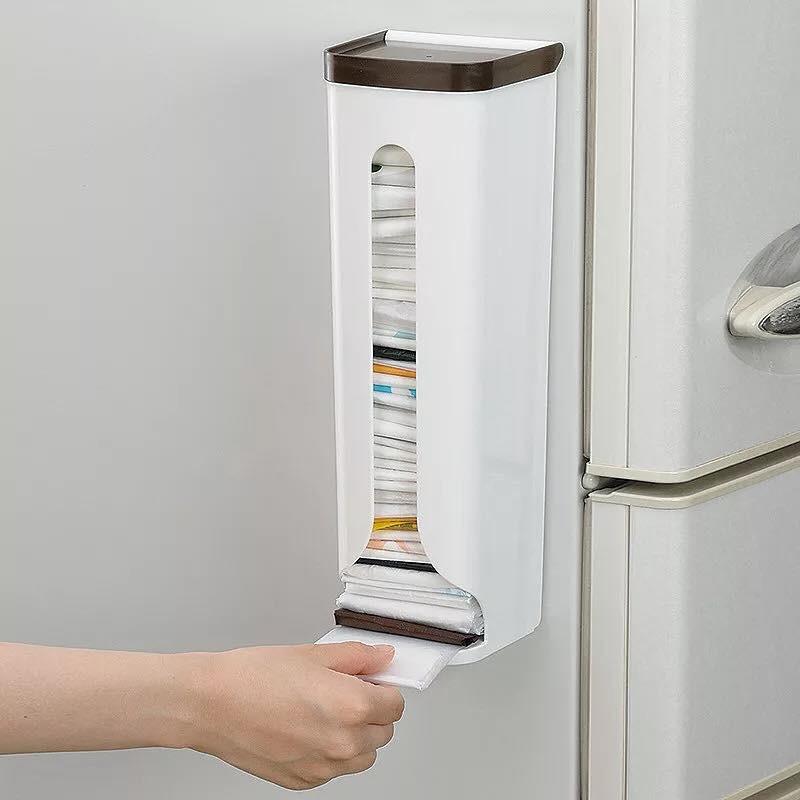 Khay đựng túi nilon gấp gọn. hộp đựng túi bóng. Hộp đa năng đựng đồ