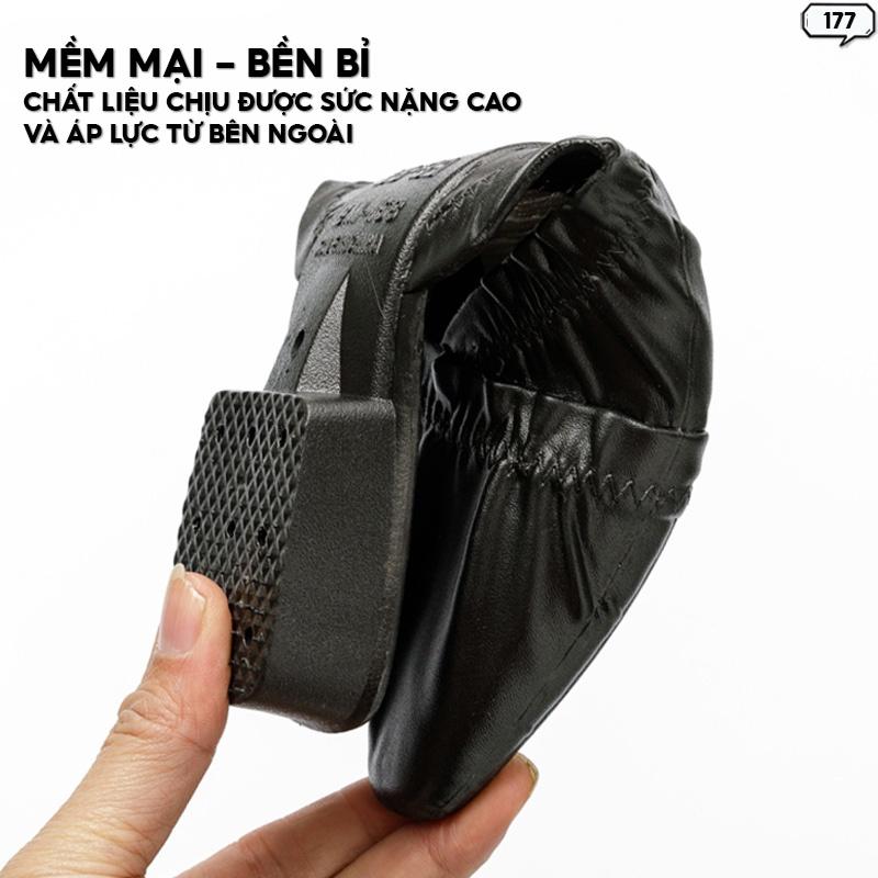 Dép Sục Nữ Bít Mũi Có Bèo Nhún Đế 5cm Đi Êm Chân Co Giãn Ôm Theo Form Chân Nhìu Màu 177