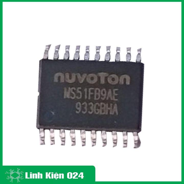 IC Nuvoton MS51FB9AE dải điện áp 2.4-5.5V