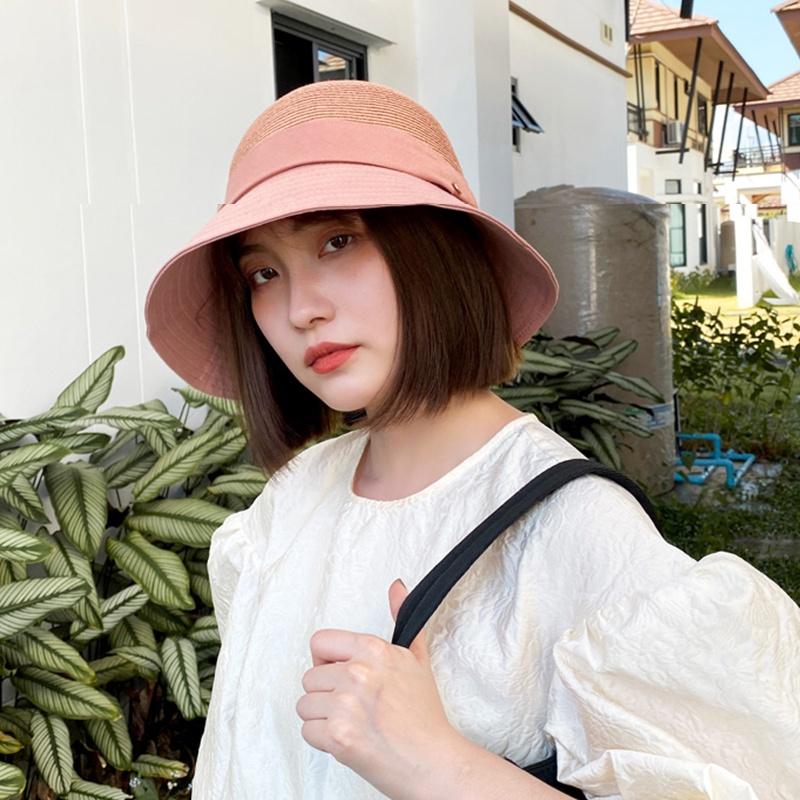Nón Bucket Nữ / Nón Rộng Vành Nữ / Mũ Cói Rộng Vành / Nón Chống Nắng / Mũ Trùm Đầu Chống Nắng / Nón Vành Rộng Chống Tia UV Thời Trang Dành Cho Nữ