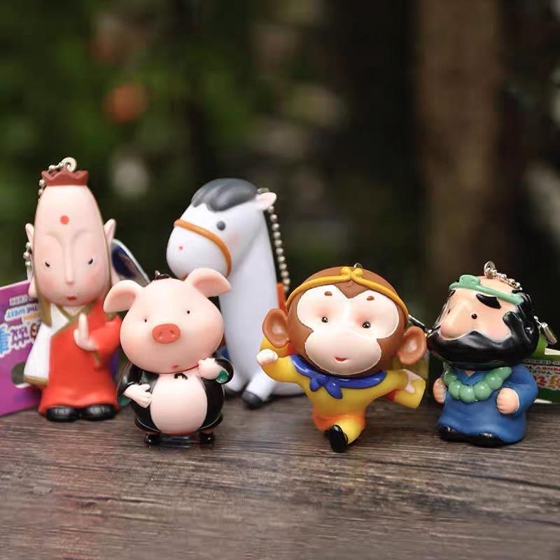 Mặt dây chuyền móc khoá mô hình búp bê Tây Du Ký sáng tạo phim hoạt hình