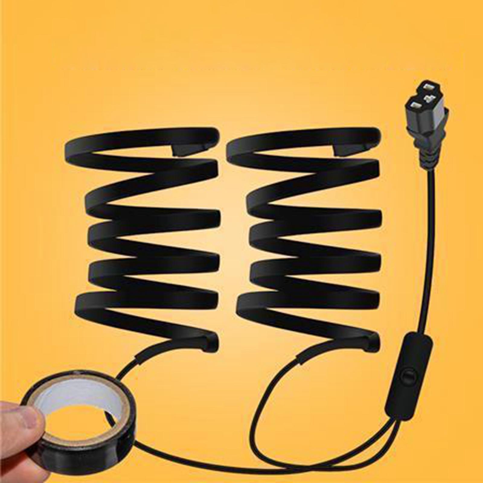 Electric Motorcycle Heated Handlebar Grip Cover Comfortable Grip Winter Use