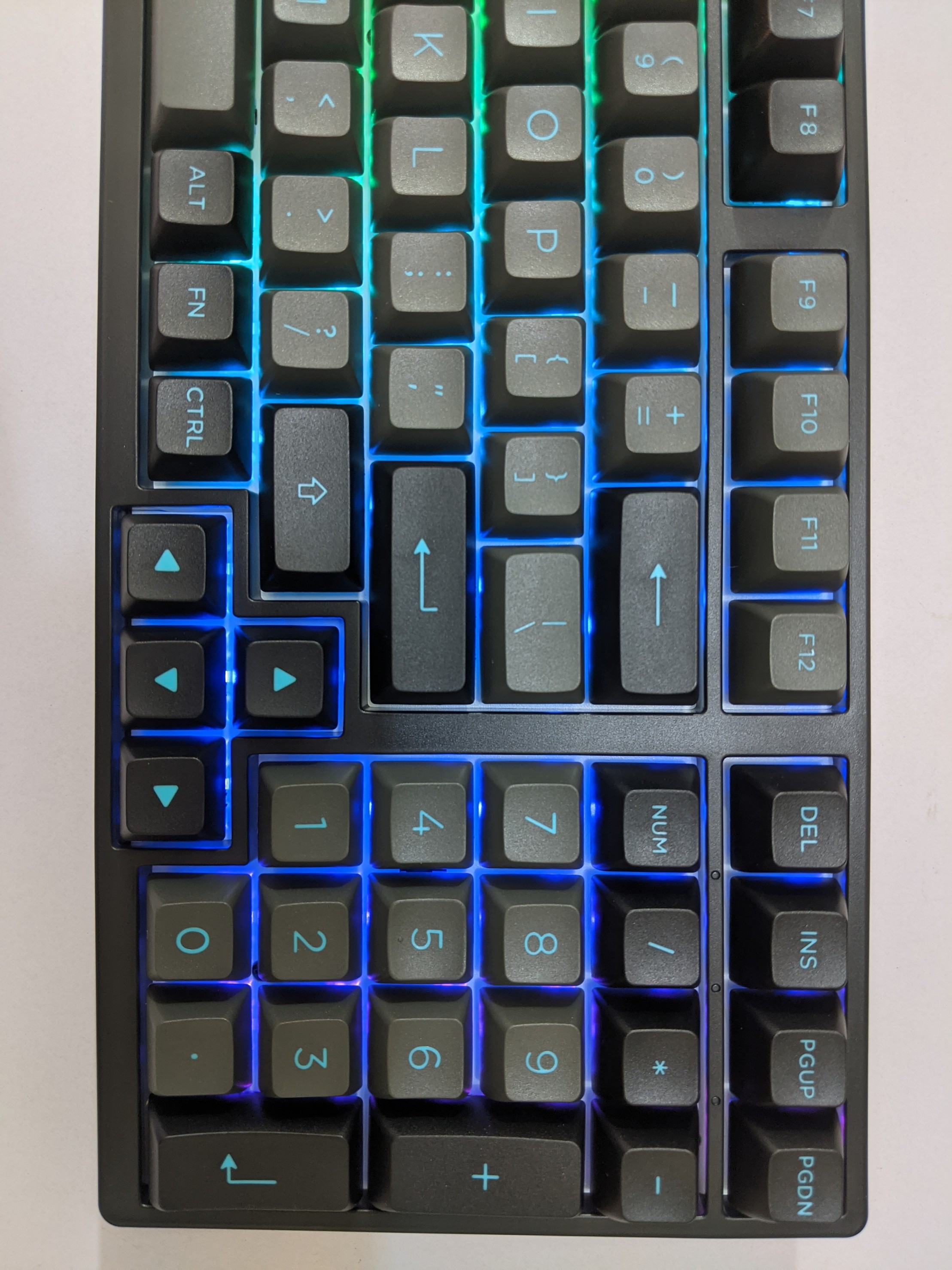 Bàn phím cơ AKKO 3098B Multi-modes Black & Cyan - Hàng chính hãng