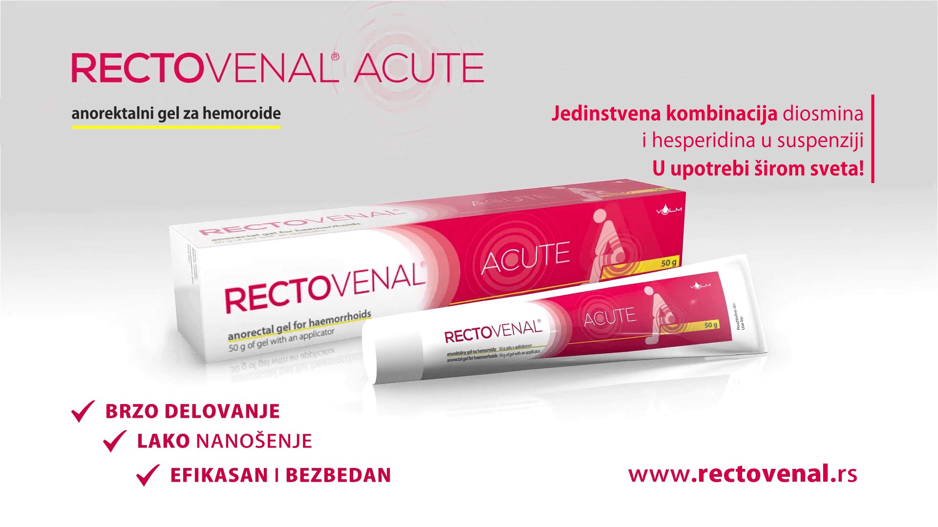 RECTOVENAL®ACUTE 50g- Gel bôi trĩ