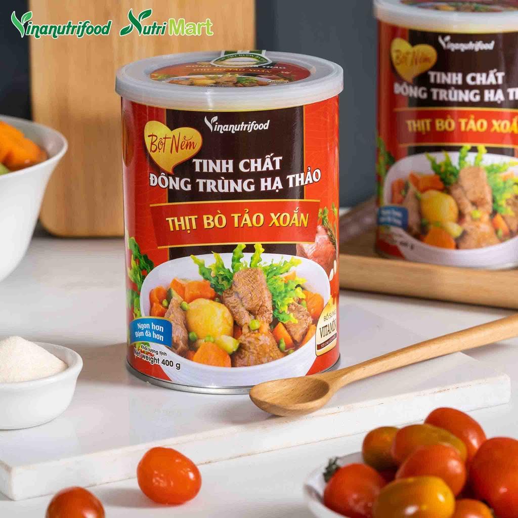 Bột Nêm Đông Trùng Hạ Thảo Thịt Bò Tảo Xoắn Vinanutrifood, Hộp 400g