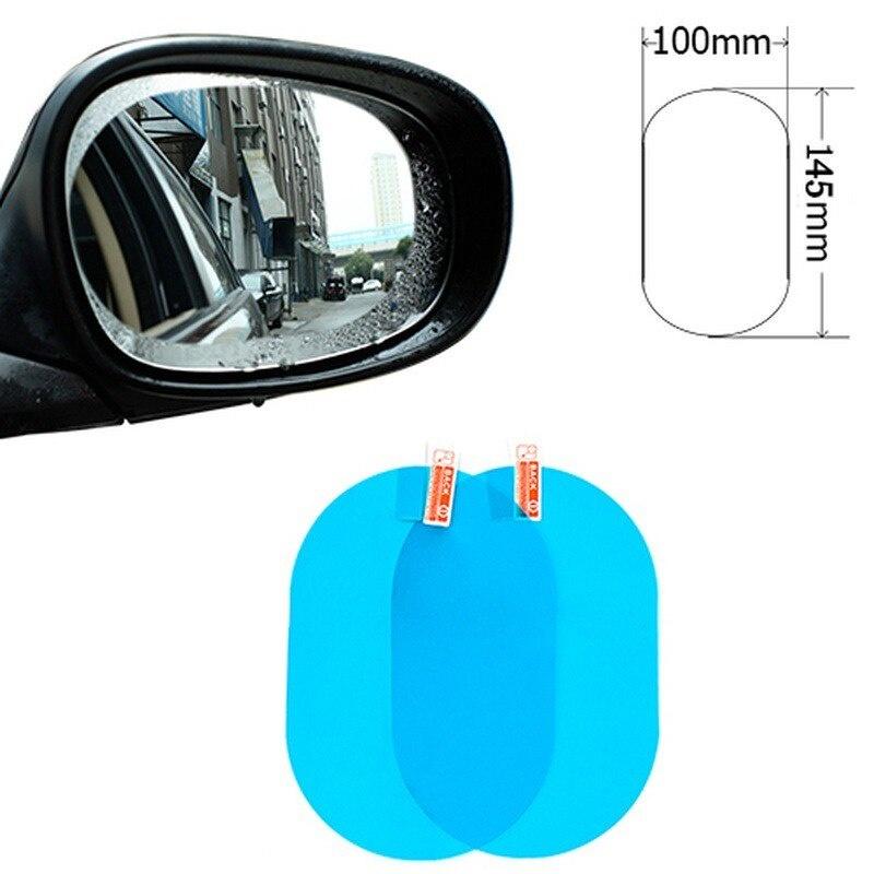 2pcs Rearview Mirror Rainproof Clear Film Sticker Protective for Car Motorcycle Bicycle Bike View Mirror AntiFog Waterproof Film