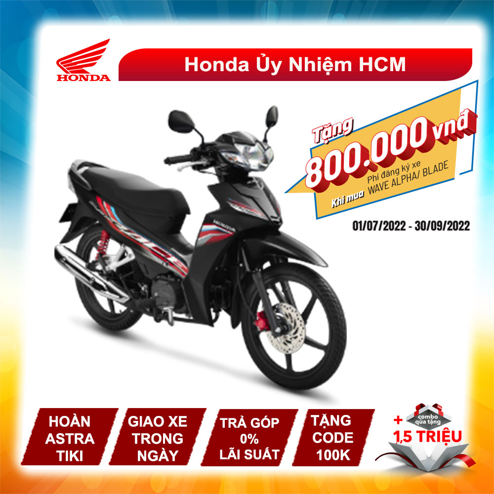 Xe Số Honda Blade 110cc Tem Mới - Phanh Đĩa, Vành Đúc