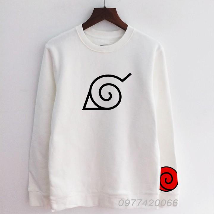 áo sweater Naruto gia tộc Uzumaki phản quang, áo thu đông Naruto Uzumaki