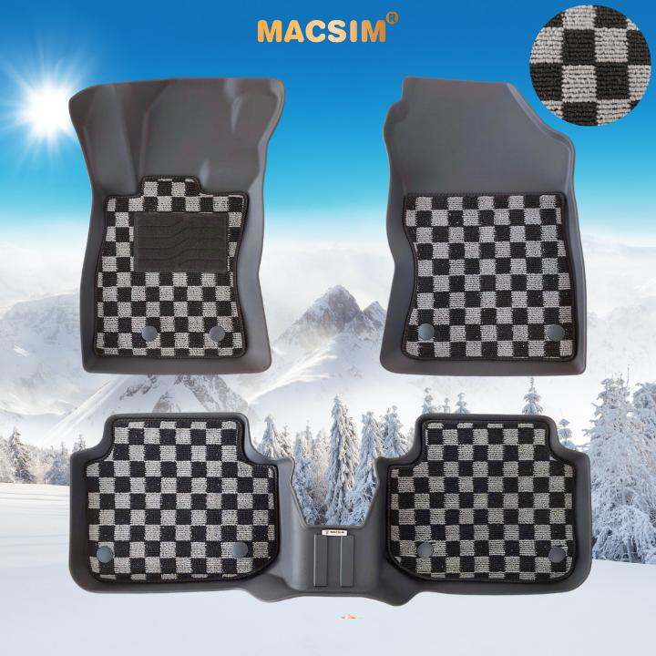 Thảm Lót Sàn 2 Lớp TPE Macsim Subaru Crosstrek 2024+ Chuẩn Form, Bền, Không Mùi ( dệt thô caro 2 lớp sd3 ct)