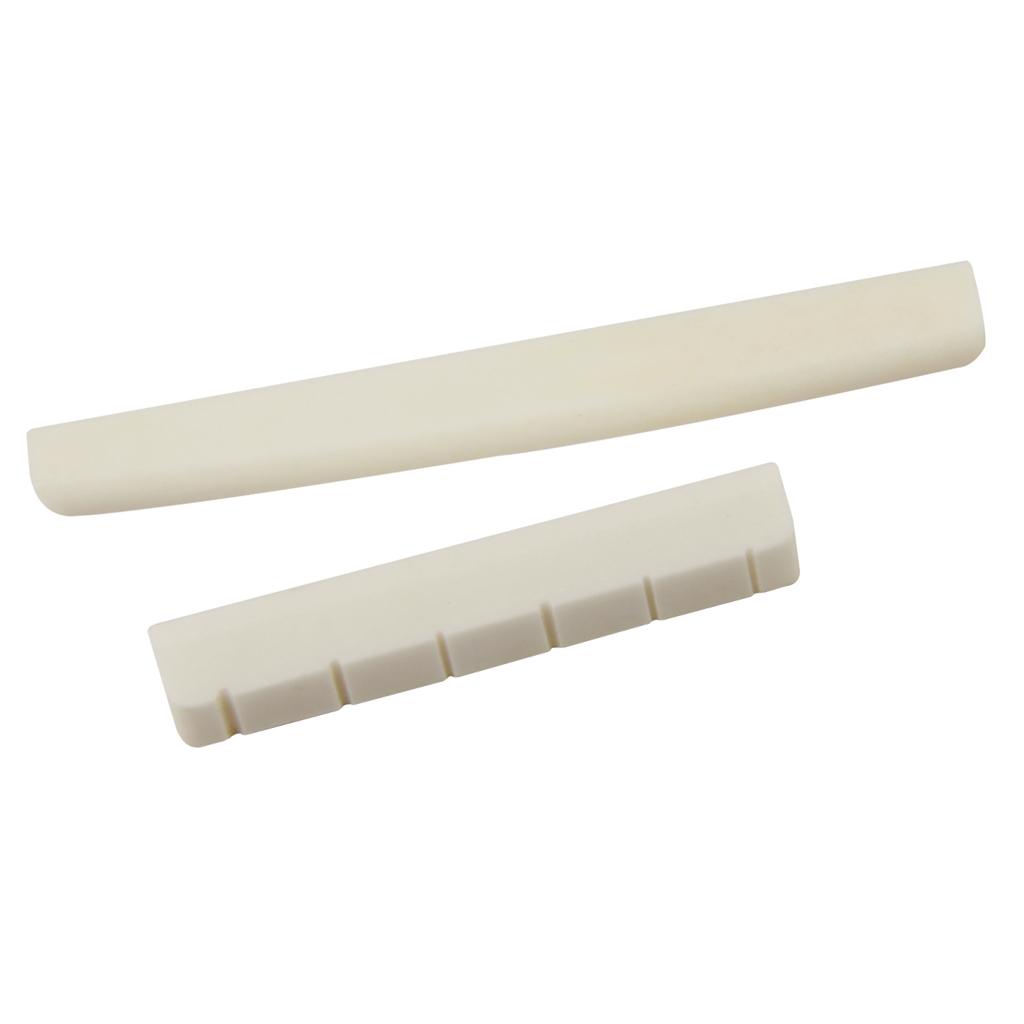 3 Set Classical Guitar Parts Buffalo Bone Bridge Saddle & Nut Slotted Set