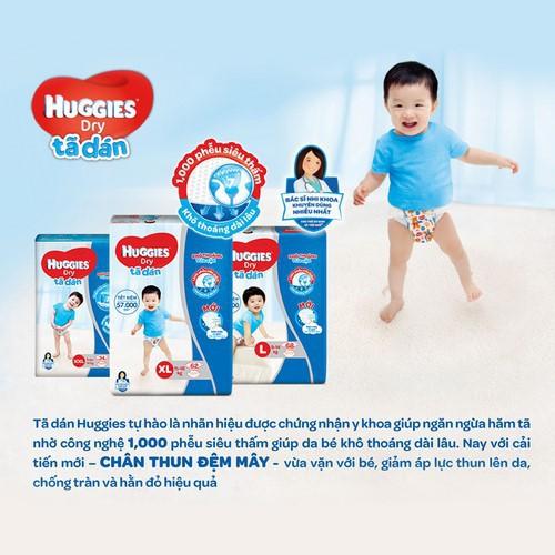 Tã dán Huggies Dry Jumbo M48/L42/XL38/XXL34