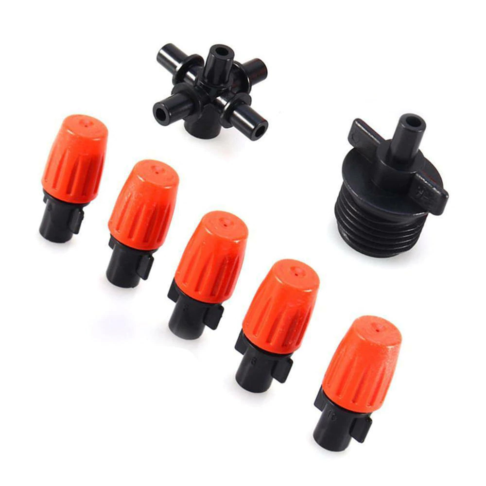 Đầu bép phun sương 5 hướng cam chân ren ngoài 21mm