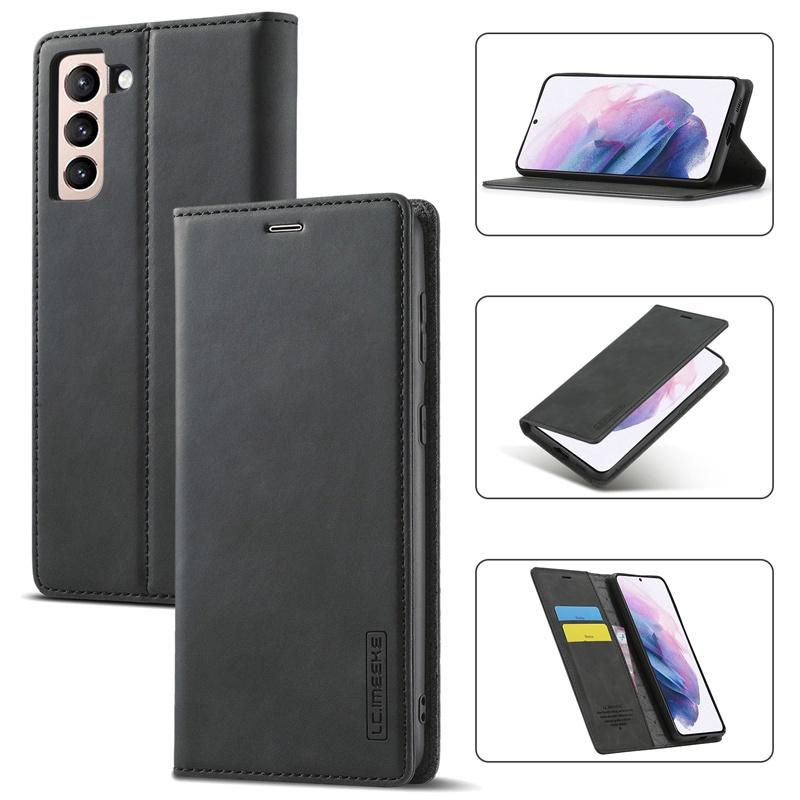 Bao da điện thoại kiểu ví gập từ tính đựng thẻ cho Samsung Galaxy S20 S20+ S20Ultra S20 FE S21+ S21+ S21Ultra S21 FE 5G