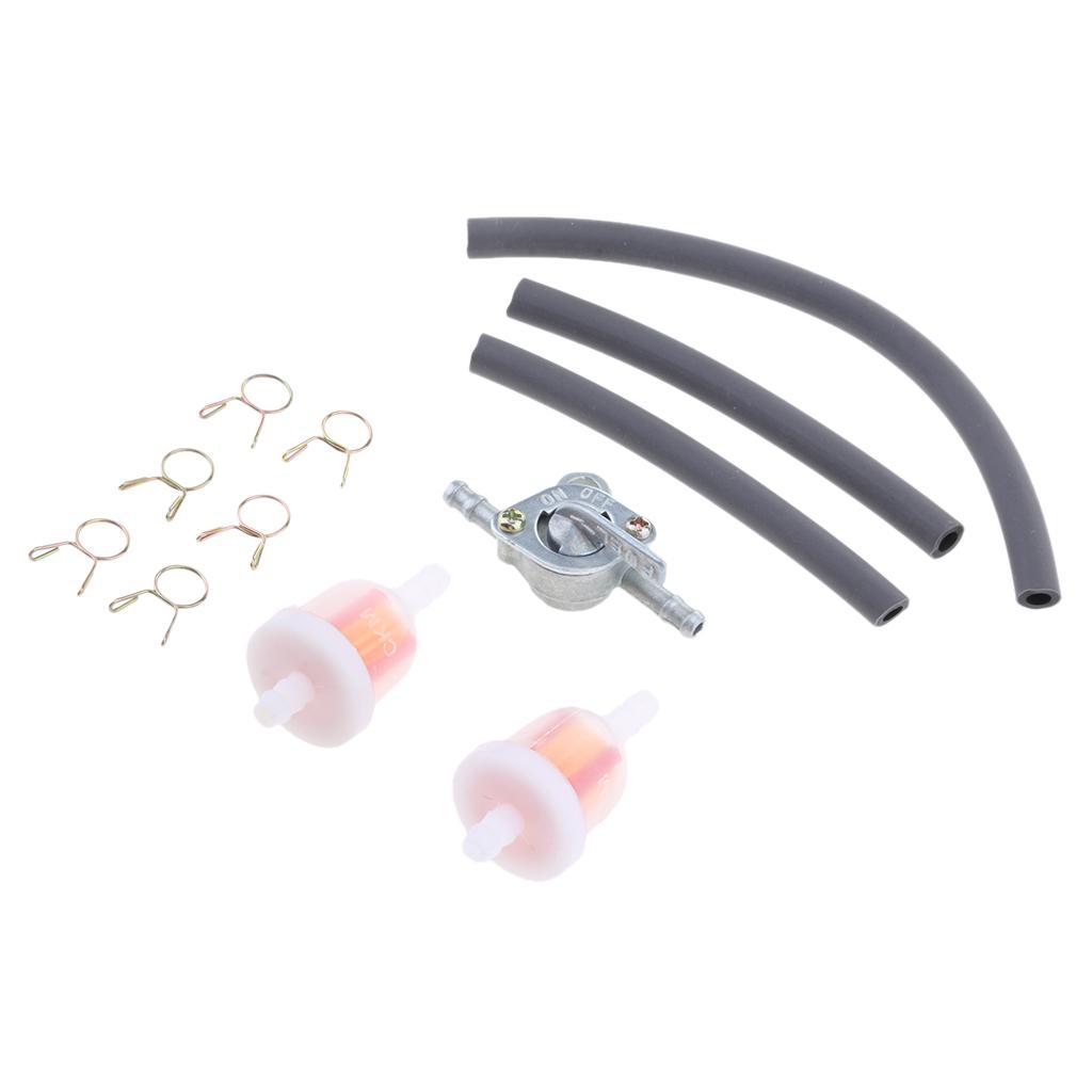 Motorcycle Dirt ATV Fuel Filter Hose Tube Tank Switch Petcock