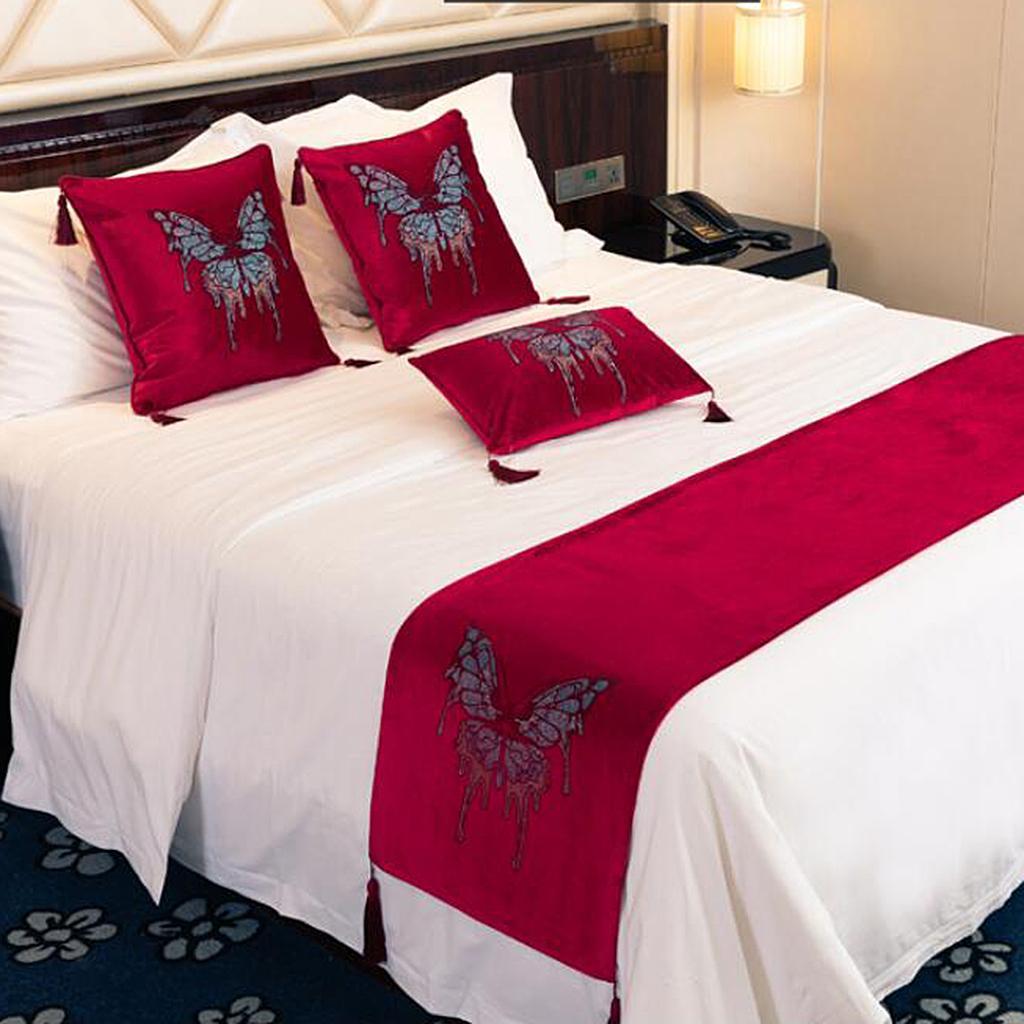 Luxury Bed Runner Bedding Scarf Protection for Bedroom