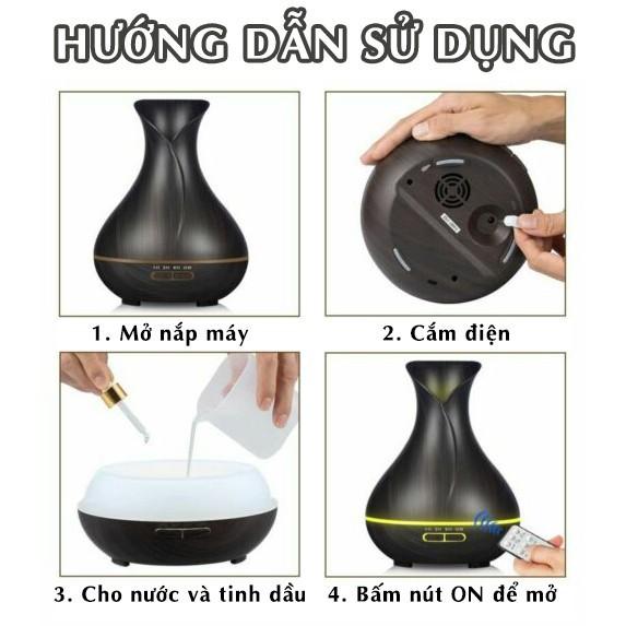 Máy khuếch tán tinh dầu Tinh Dầu Xanh Tulip tặng kèm tinh dầu 10ml ( được chọn mùi)