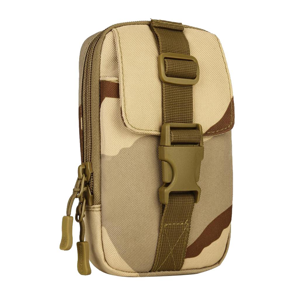 Outdoor Camping Sports Molle Waist Bag Phone Case Belt Pouch Black