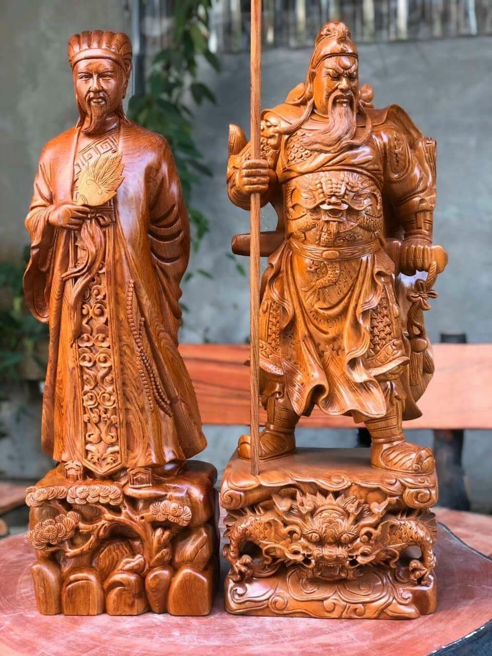 Cặp quan văn quan võ ,khổng minh gia cát lượng ,quan công kt cao 50
