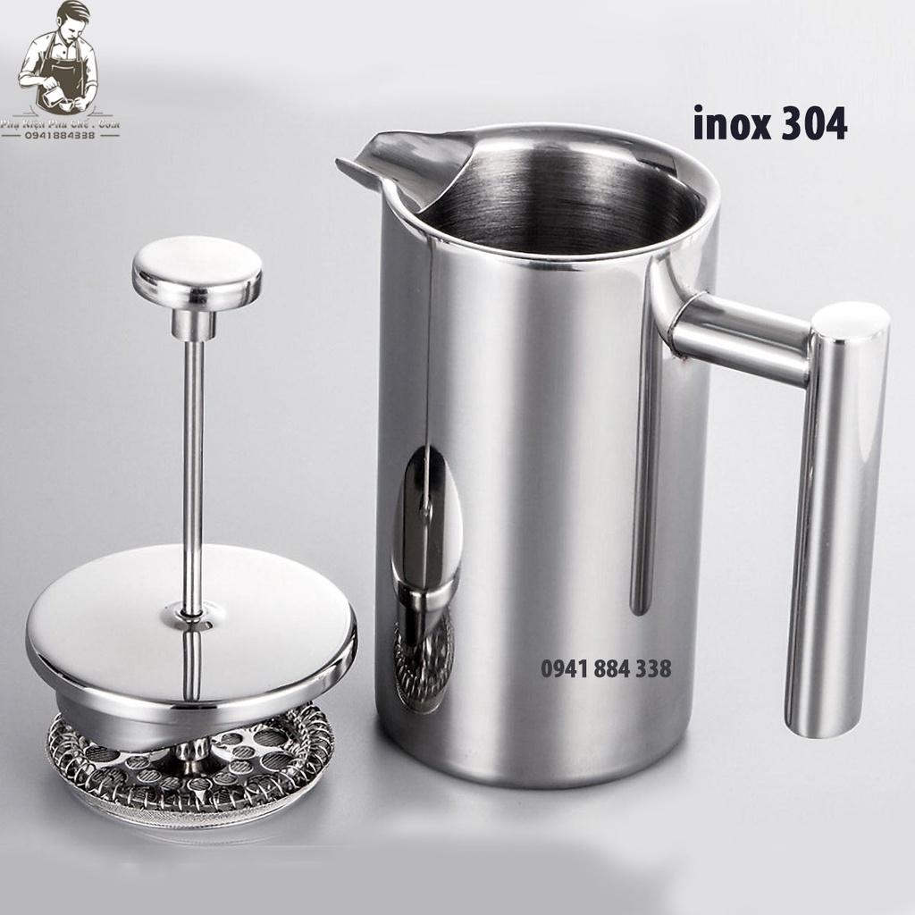 Bình Pha Cafe Kiểu Pháp French Press Inox 304 2 Lớp