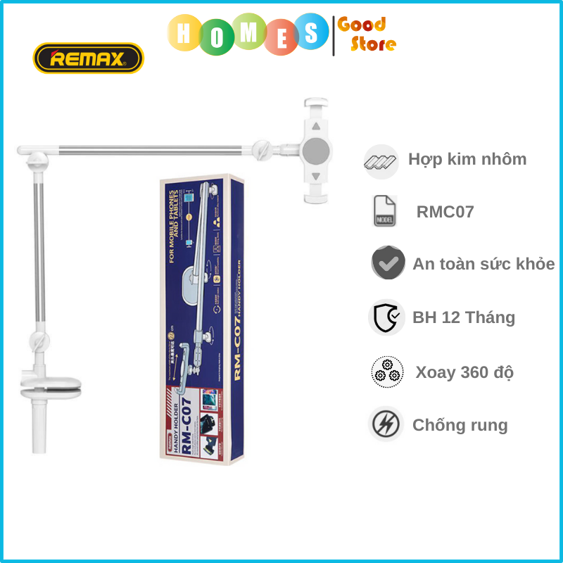 Giá Đỡ Ipad REMAX RMC07 Hợp Kim Nhôm - Hàng Chính Hãng