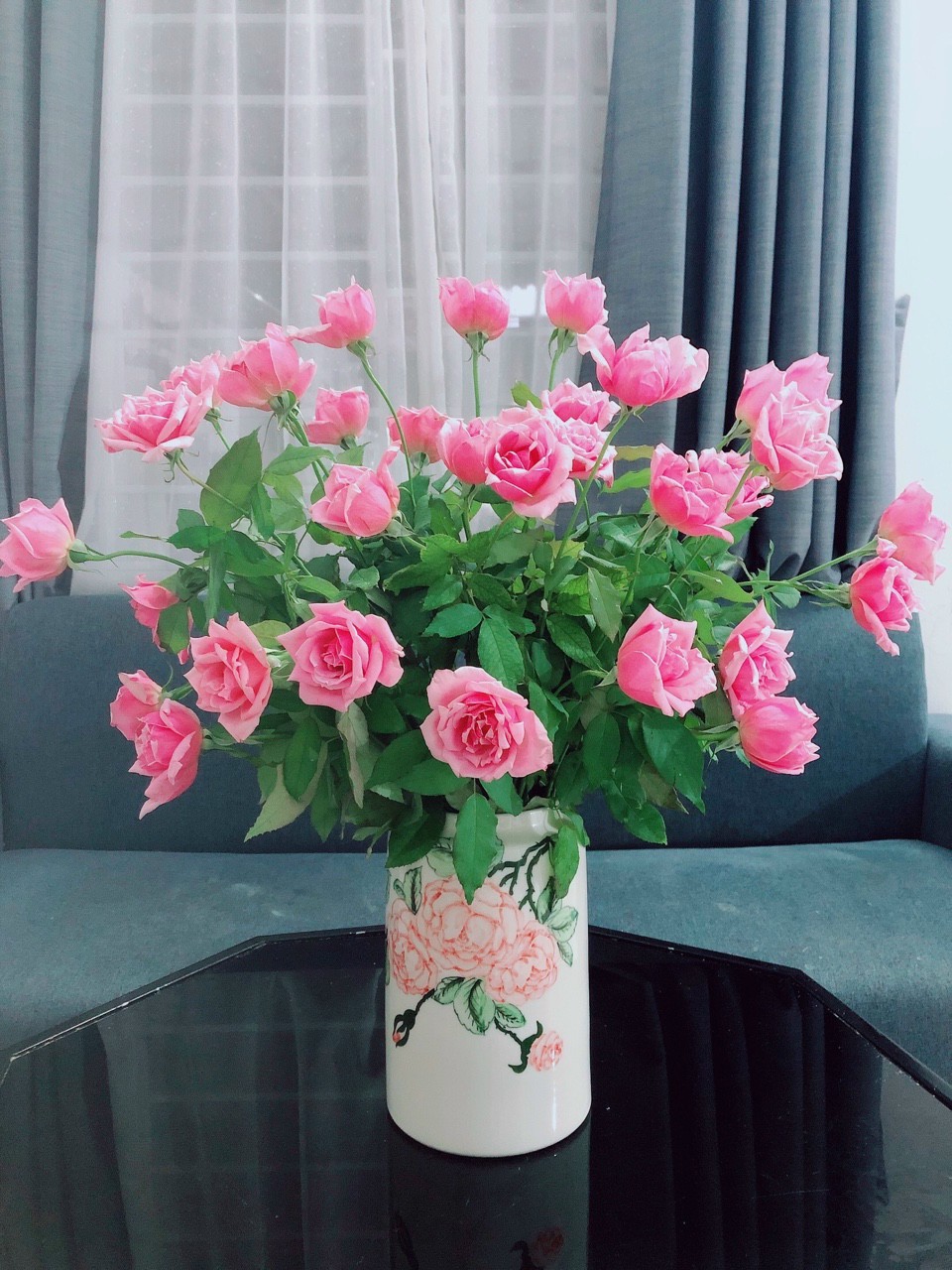 BÌNH HOA NGHỆ THUẬT VẼ TAY NHIỀU CẢNH PHỐ CỔ, ĐỒNG QUÊ.