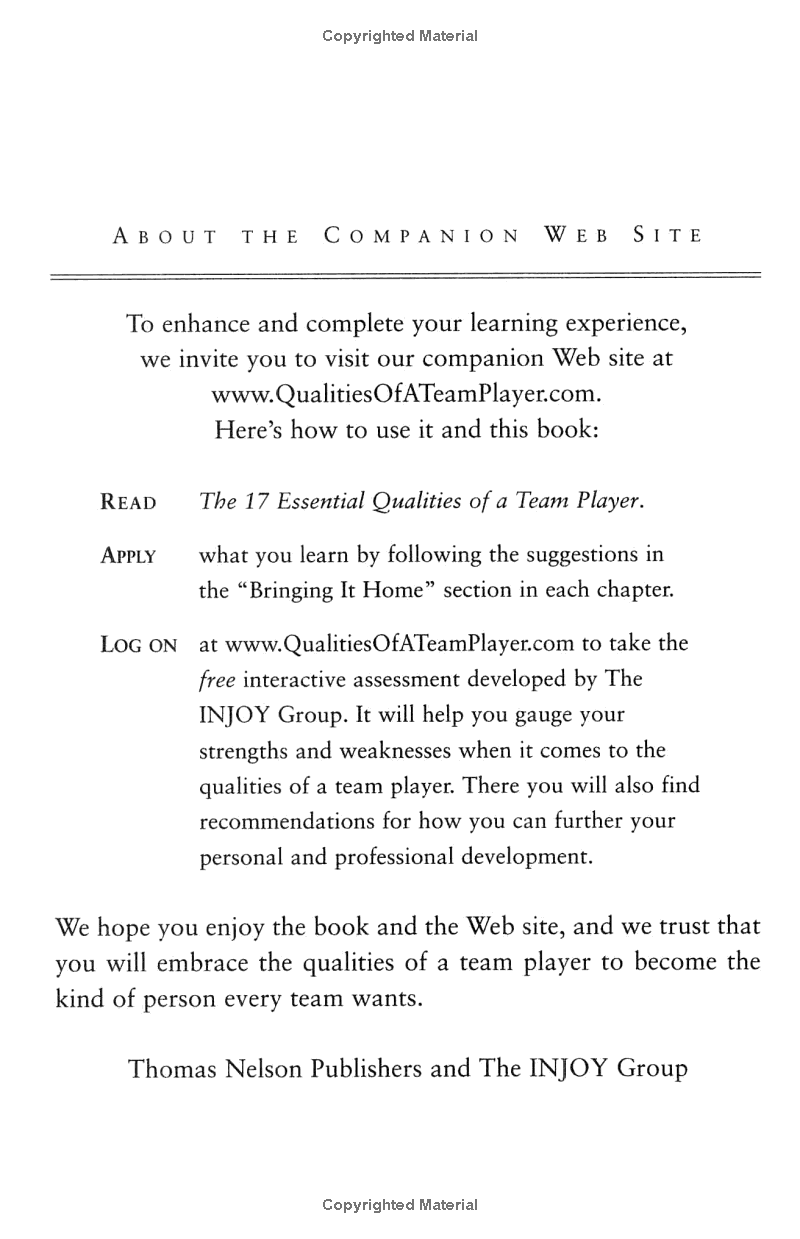 The 17 Essential Qualities Of Team Player (Ie)*