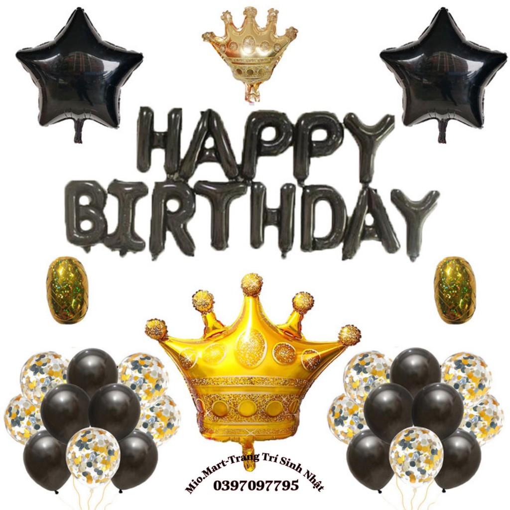 Phụ Kiện Trang Trí Sinh Nhật Siêu Nhân, Đội Trưởng Mỹ Cho Bé Trai, Tặng Rèm Kim Tuyến,Bóng Happy Birthday,Bơm,Keo BB101