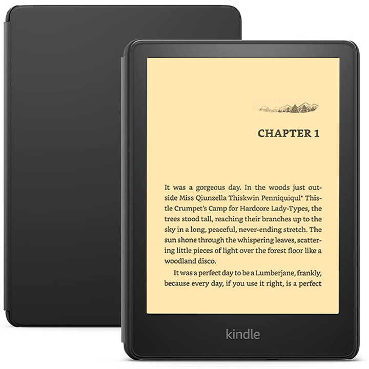 Combo máy đọc sách Kindle paperwhite 5 8GB Black (11th gen) tặng kèm bao da ( Cover ) - Hàng nhập khẩu