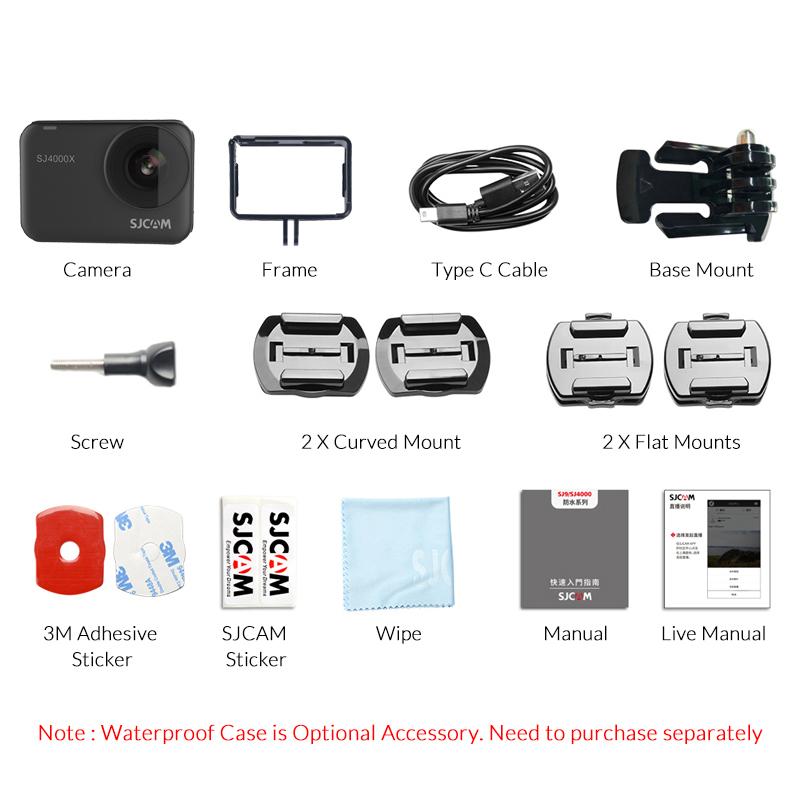 SJCAM SJ4000X Body Waterproof 4K 24fps Action Camera Wifi điều khiển từ xa Gyro Filtable Video Sports Video