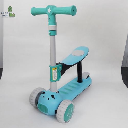 Xe scooter con heo , scooter heo , xe trượt scooter 3 bánh hình con heo cực dễ thương