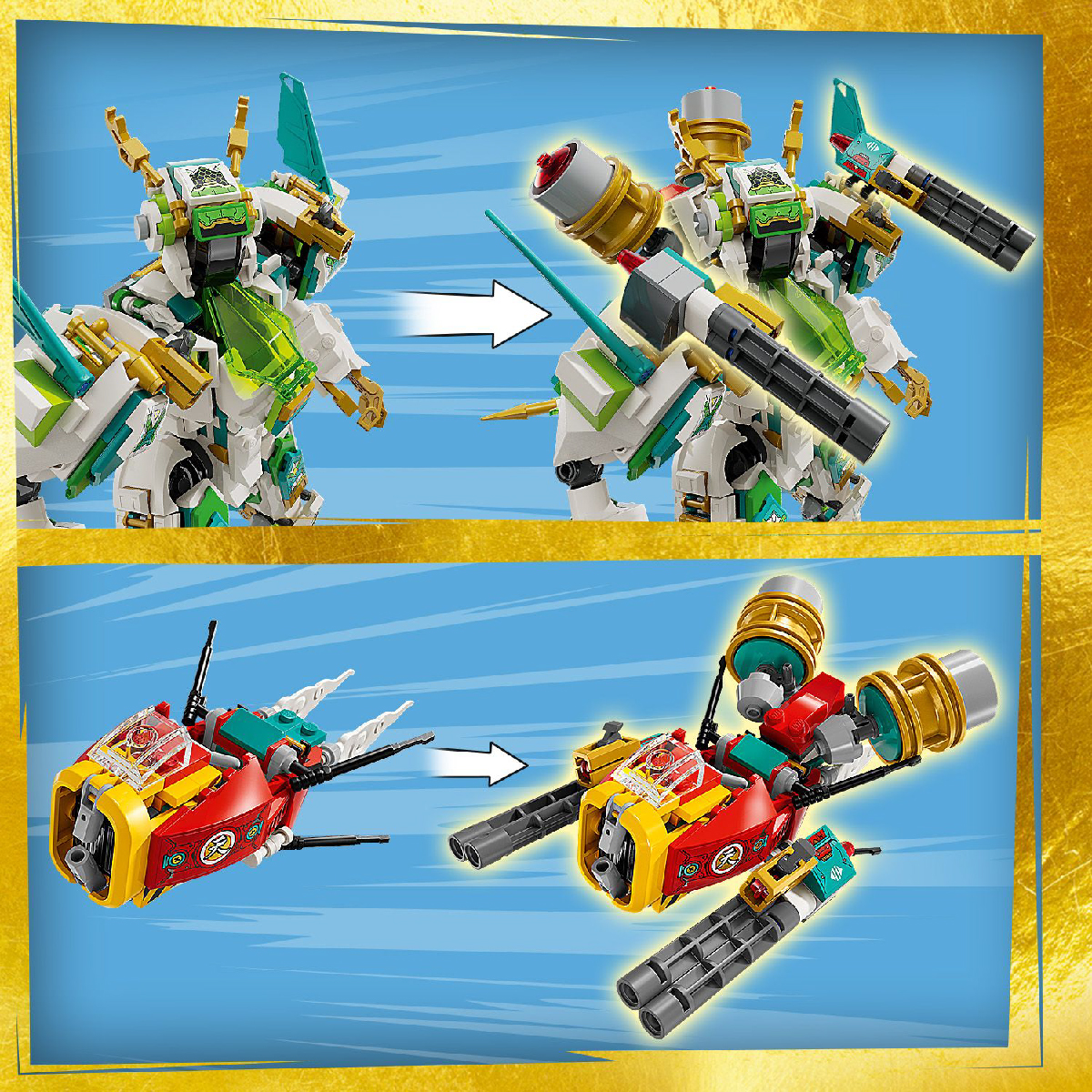 Hình ảnh Đồ Chơi Lắp Ráp Chiến Giáp Rồng Của Mei LEGO MONKIE KID 80053 (990 chi tiết)