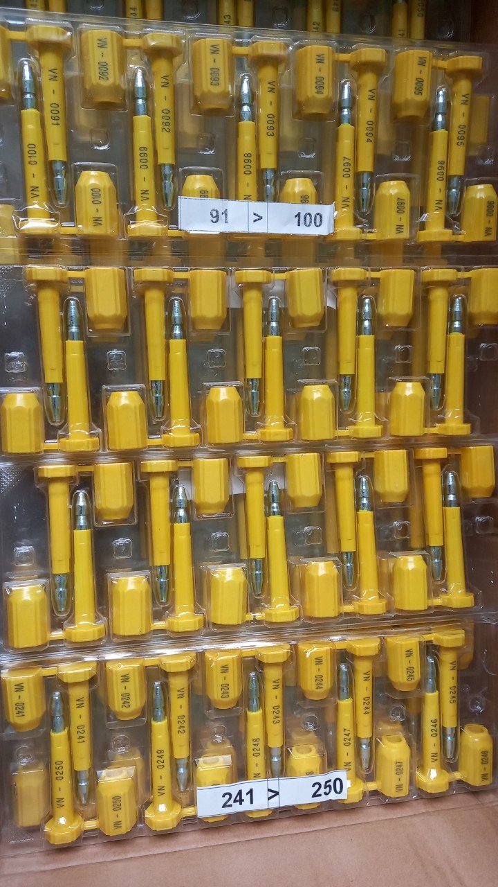 SET 10 Seal cối / Seal chì cối / Kẹp chì cối niêm phong container có seri