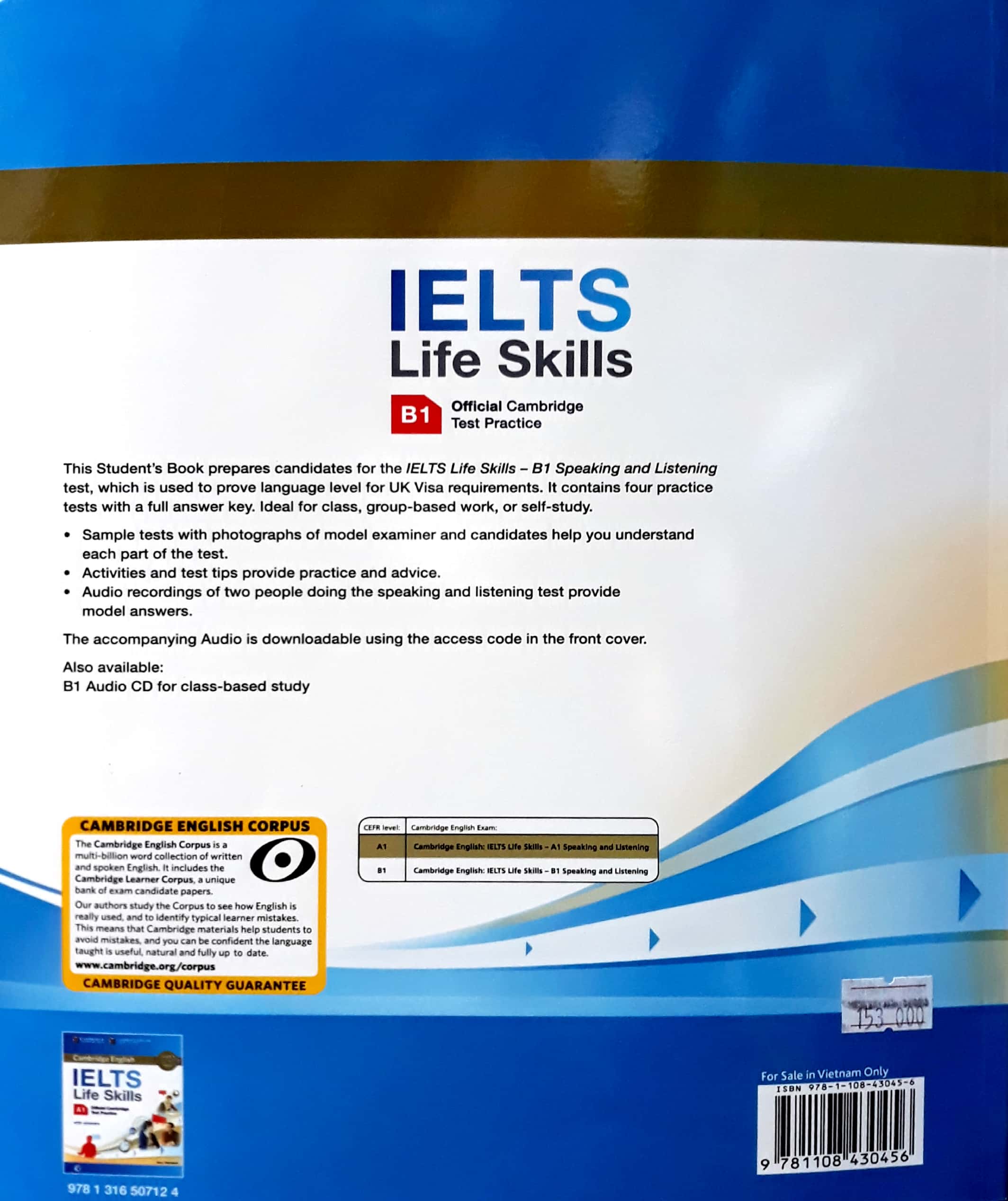 IELTS Life Skills Official Cambridge Test Practice B1 Student's Book with Answers and Audio Reprint Edition (Sách Không Kèm Đĩa)