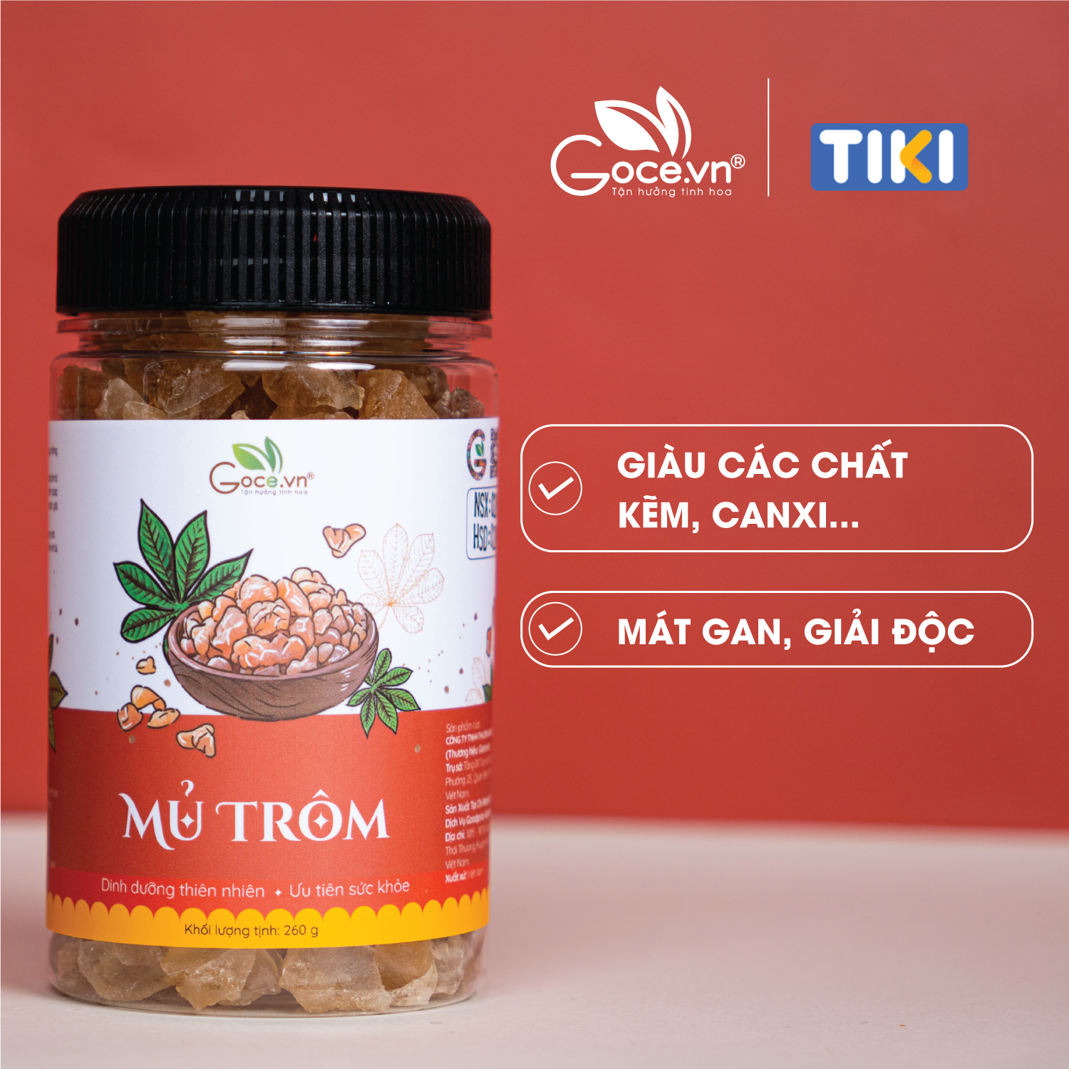 Mủ trôm chất lượng cao Goce - 260g