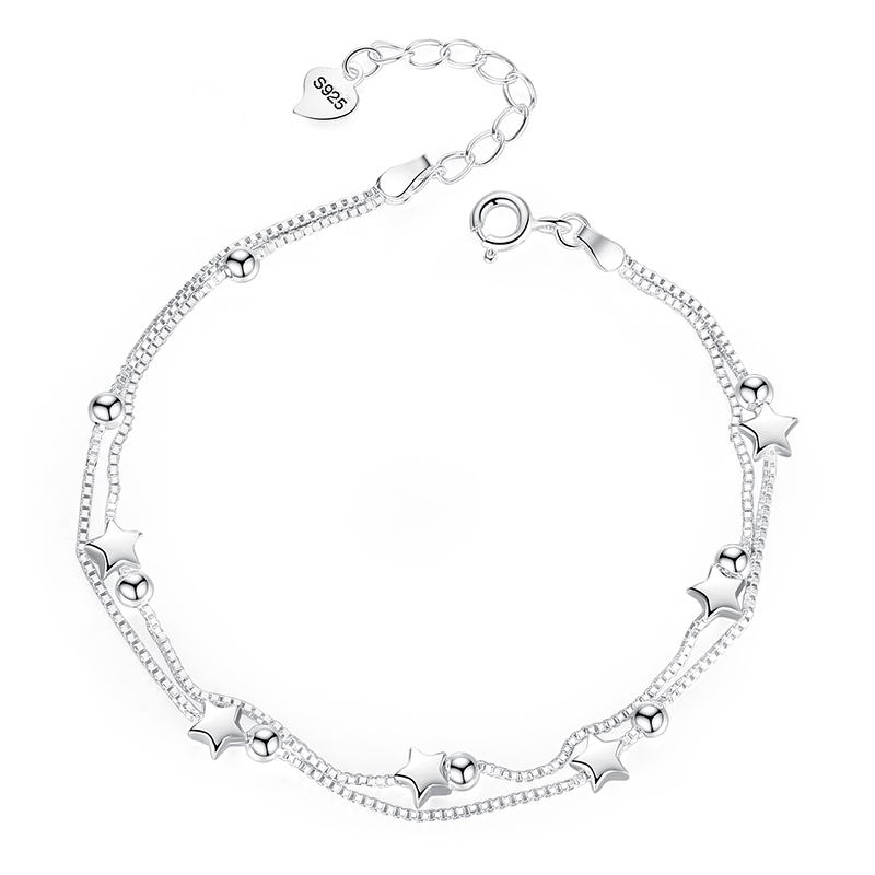Lắc Bạc Nữ TQJ-LS74, Lắc Bạc 925, Vòng Tay Nữ, Vòng Tay Bạc 925, Lắc Bạc Thời Trang Ngày Lễ Tình Yêu