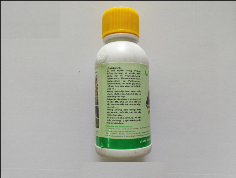 5 LỌ TRICHODERMA BACILLUS ỨC CHẾ NẤM, VI KHUẨN, TUYẾN TRÙNG