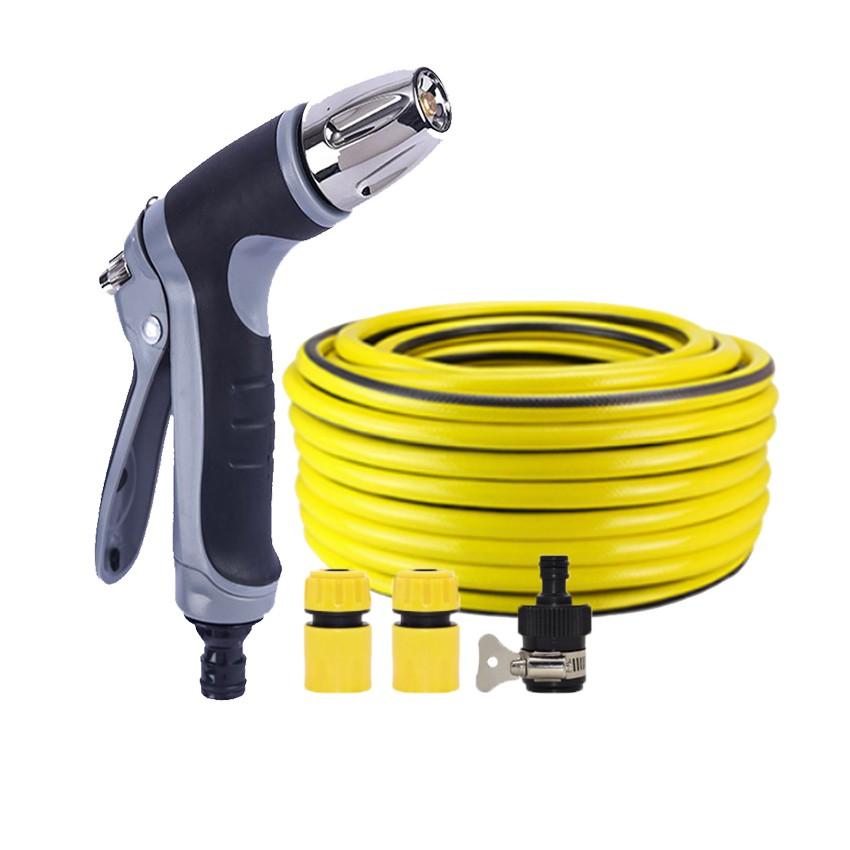 Bộ dây và vòi xịt rửa xe tưới cây tăng áp 15m  206817