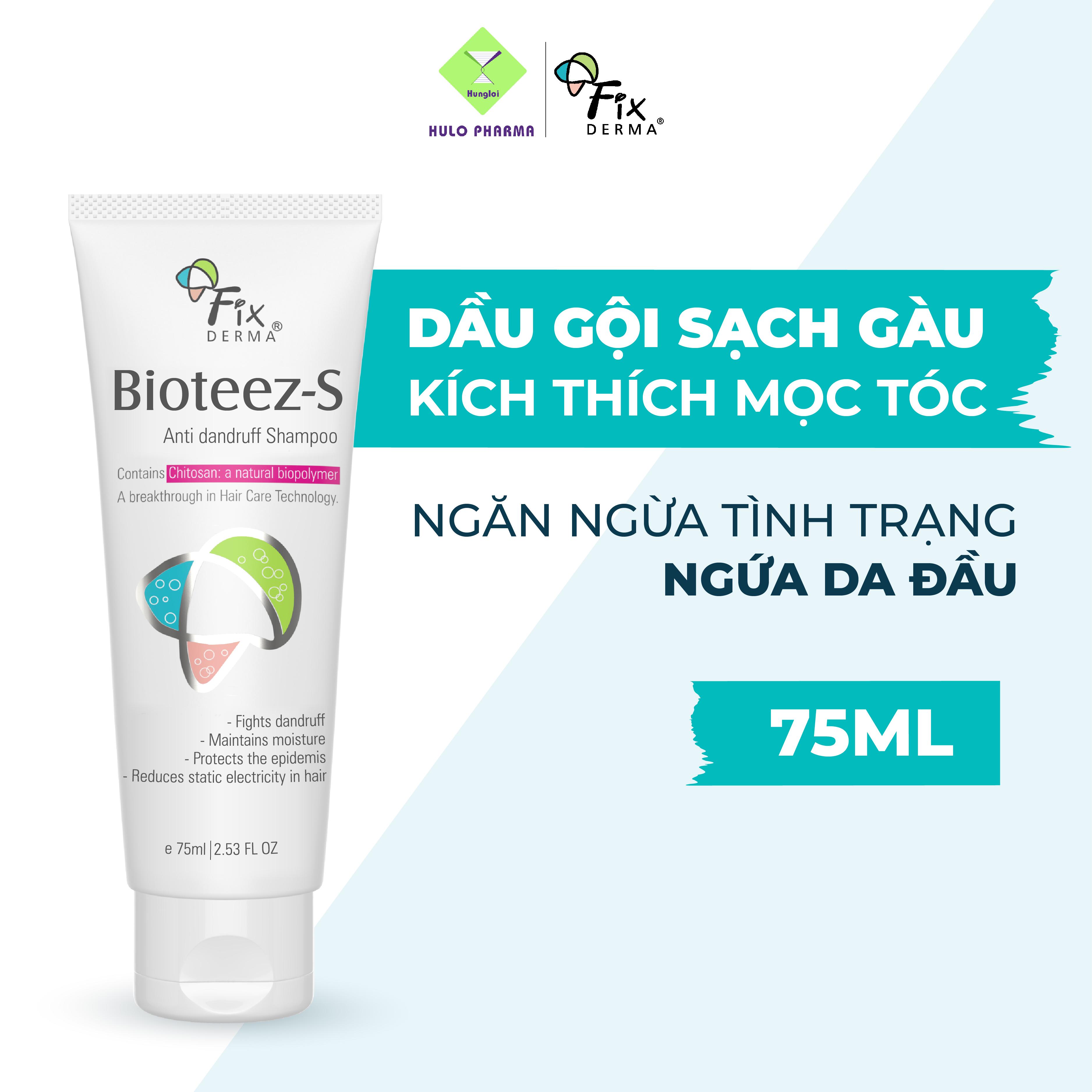Dầu gội Fixderma Bioteez-S Shampoo (75ml)