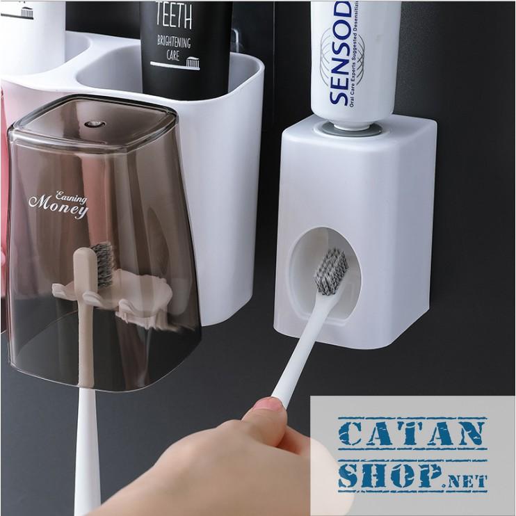 Kệ Nhà Tắm thông minh Cao Cấp treo bàn chải , hộp đựng bàn chải, kem đánh răng GD339-HDRTrong